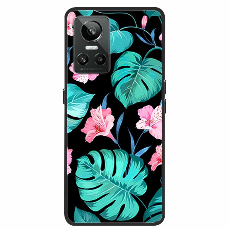 Чехол для Realme GT Neo3 5G 3D Цветок тиснение Мягкий силикон Задняя крышка чехла для телефона Для OPPO Realme GT Neo2 Neo 3 Чехол для Бампера