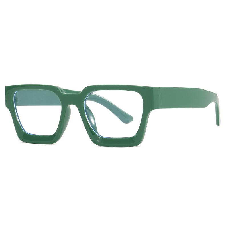 Simple retro thick framed square Sun glasses trendy personalized Sunglasses women 2025