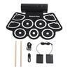 9 Pads Electronic Drum Set Silicone and ABS USB MIDI Interface Roll Up Drum Pad with 2 Drumsticks 2
