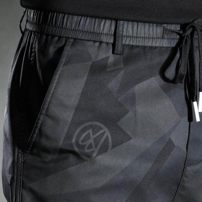 Весенние и осенние мужские комбинезоны повседневные брюки мужские узкие корейские брюки с эластичной резинкой на талии и завязками