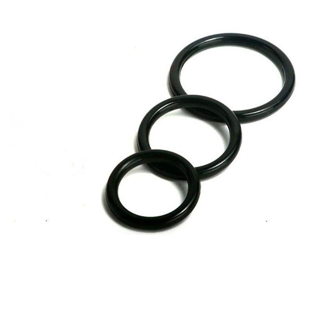 Male Sex Rings 3pcs Durable Semen Lock Ring Silicone Watertight Penis Ring Men Ejaculation Delay Cock Rubber Rings Sex Toys