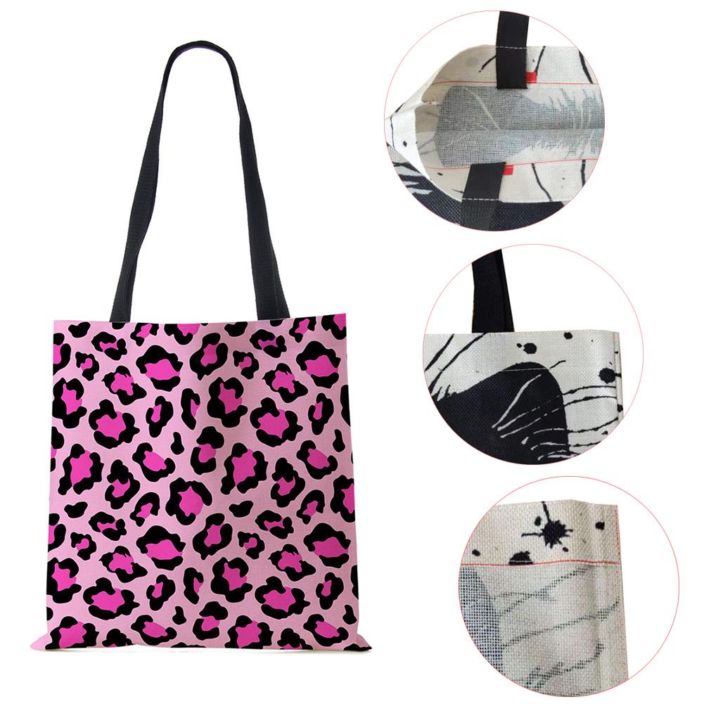 Сумка на плечо с леопардовым принтом, женская большая сумка-тоут, женская повседневная сумка для покупок на открытом воздухе
