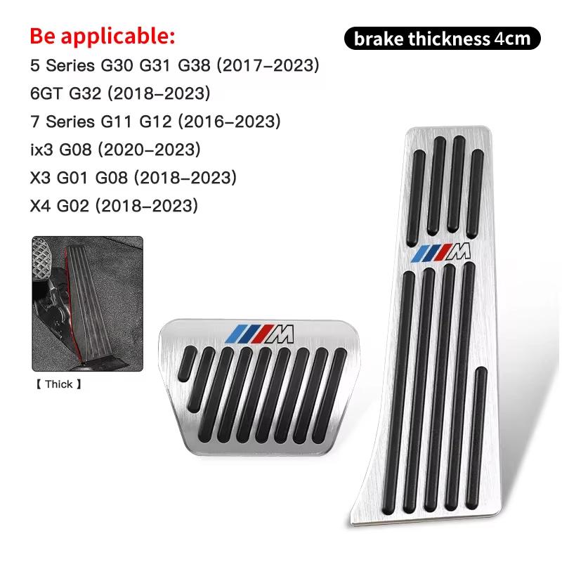 Motorcycle Sticker/BMW M Power Pedal Cover Aluminum Alloy Non-Slip Accessories For BMW M E90 E60 F30 F10 E39 E36 F20 G30 G20 X1 msvc59 hbrn5
