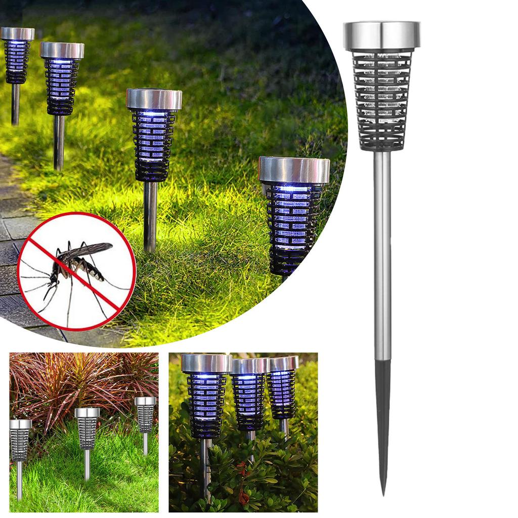4 шт., солнечная уличная светодиодная лампа от комаров на солнечной энергии для внутреннего и наружного использования