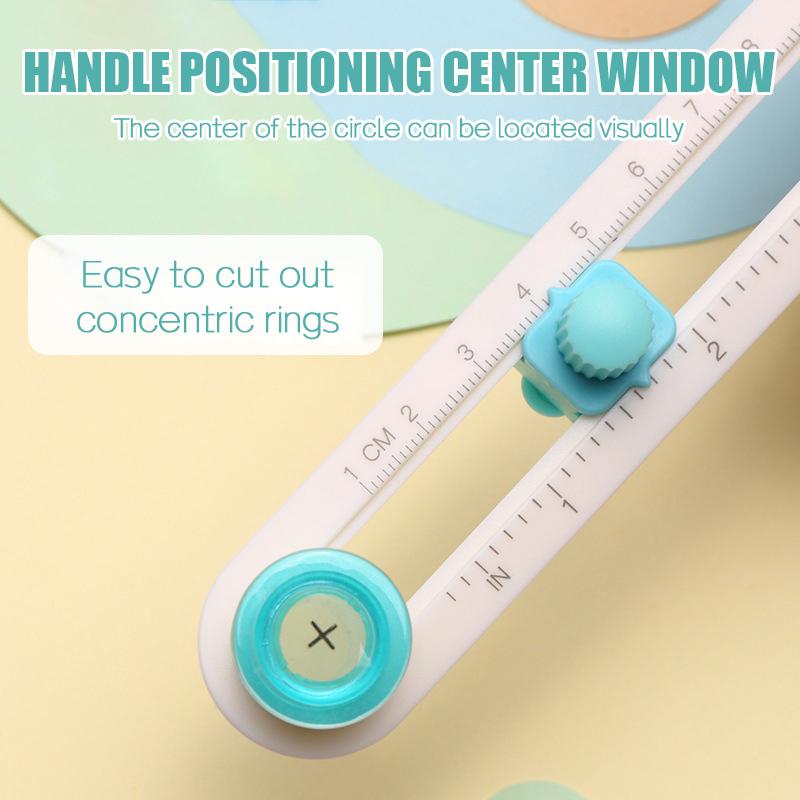 360 Регулируемые резаки для скрапбукинга, круглая бумага, резаки для карточек для скрапбукинга, круглый нож для резки, DIY компас, круговой резак