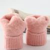 Women Winter Gloves Touch Screen Warm Knitted Gloves Soft Full Finger Thick Gloves for Daily Outings Driving Outdoors