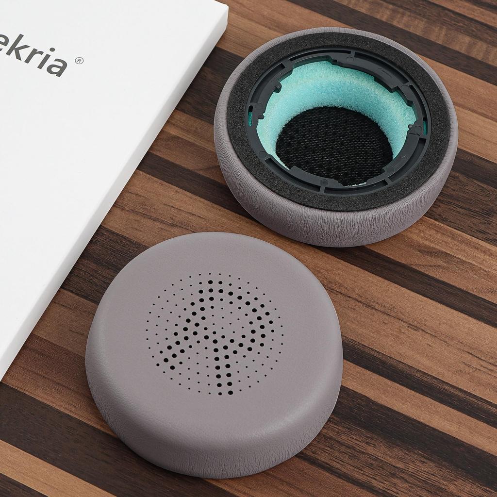 Geekria QuickFit Ear Pads Compatible with JLab Go Lux ANC Wireless Ear Cups Headphones, Pads/Ear (Protein Leather/Mauve)