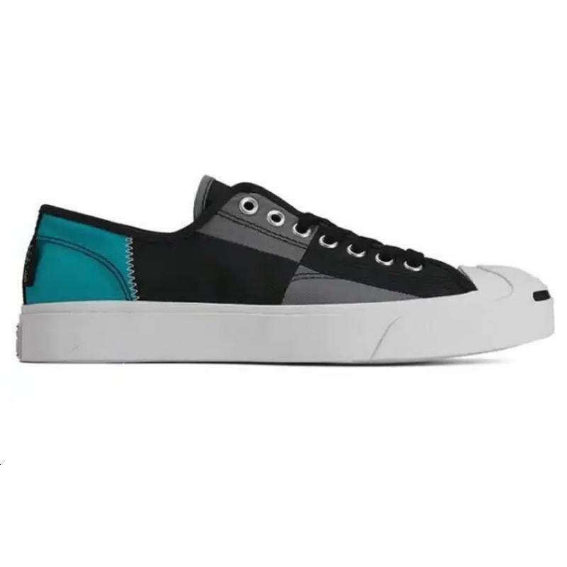 Converse Jack Purcell Круглый носок Шнуровка Низкий верх Канвас Унисекс Черный