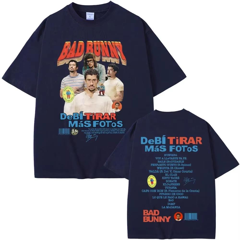 Bad Bunny DeBi TiRAR MaS FOToS DTMF Graphic Unisex Hip Hop Vintage Pop Streetwear Unisex And Unisex TShirt