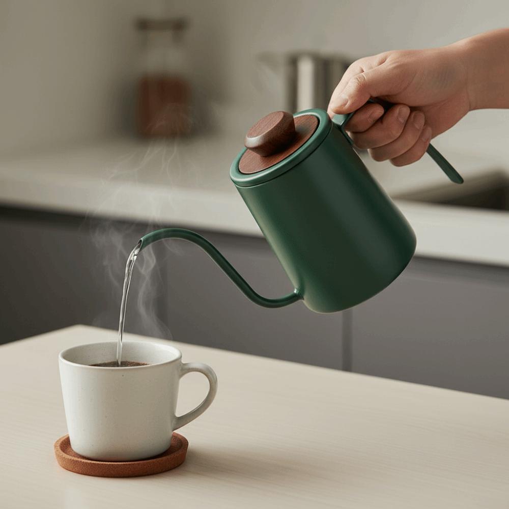 304 Stainless Steel Goose Neck Coffee Pot Drip Spout Hand Brewing Kettle Pour Over Brewing