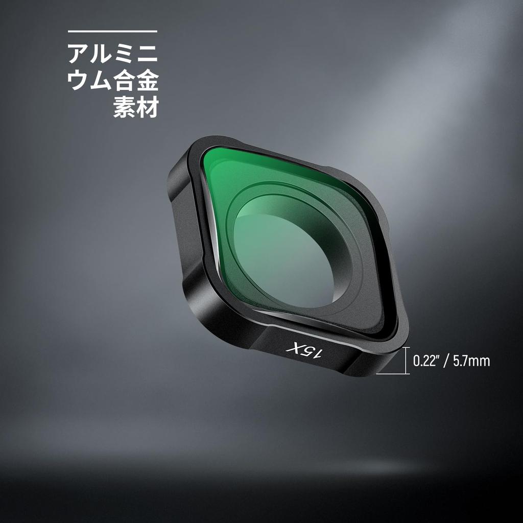 Линза NEEWER с 15-кратным увеличением, совместимая с GoPro Hero и 9 Action HD, оптическая, для макросъемки, не водонепроницаемая, LS-31 13, 12, 11, 10, Камеры,