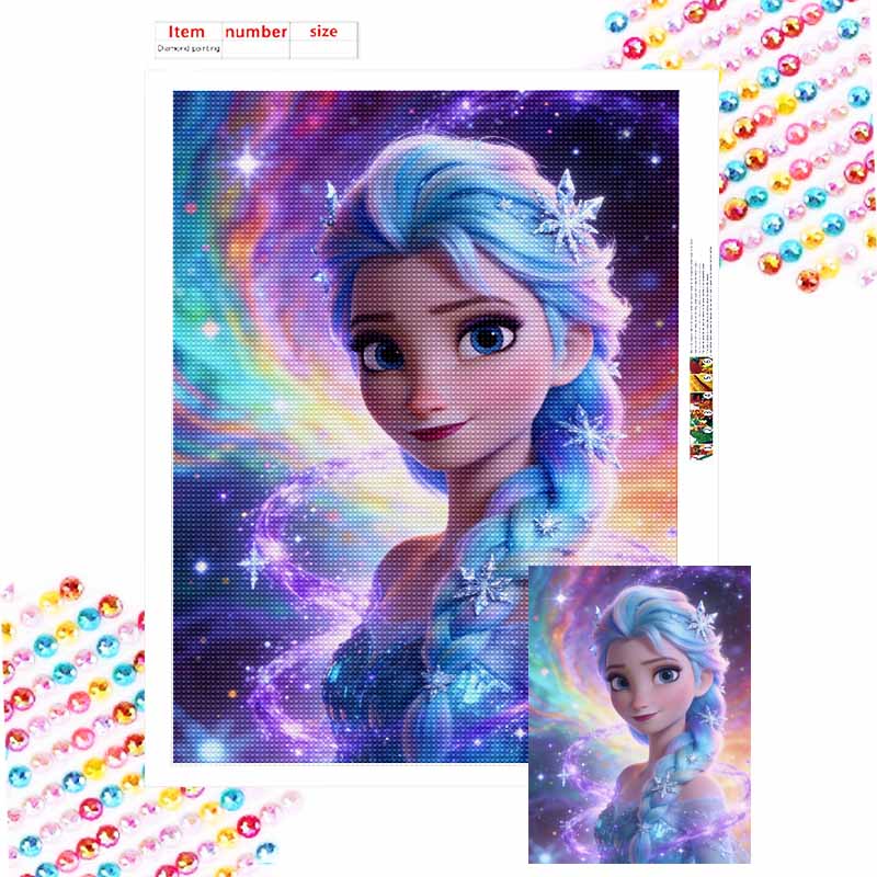 Disney Набор для алмазной мозаики Арт Кит Замороженная Эльза Принцесса Снежинка Эстетичный Ручная работа Сделай сам Домашний Декор