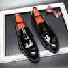 Korean Version of Thick-soled Heightening Business Leather Shoes Men's British Fashion Glossy Black Loafers Personalized Foot Leather Shoes
