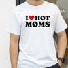 Я Люблю MILFS Я Люблю Горячих Мам Футболки с Принтом Букв Летние Мужские Женские С Коротким Рукавом Повседневная Футболка Харадзюку Модные Футболки