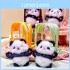 Jinnew Blue Ink Mini Panda Set Pendant Cute Plush Keychain And Bag Transparent