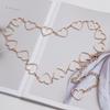 Gold Metal Belt Fashion Women's Silver Waist Chain Women's Heart Chain Belt Dress Accessories