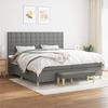 VidaXL Slat Bed Base with Mattress, Upholstered Bed, Double Bed, Adult Bedroom Interior Bed, Modern, 3137502
