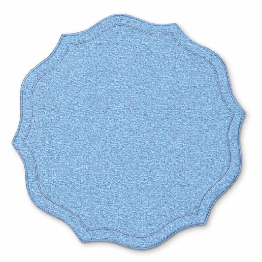 Anti-Slip Linen Embroidered Placemats 39×39cm Cotton Linen Table Mats Dining Mats  Dining Table Use