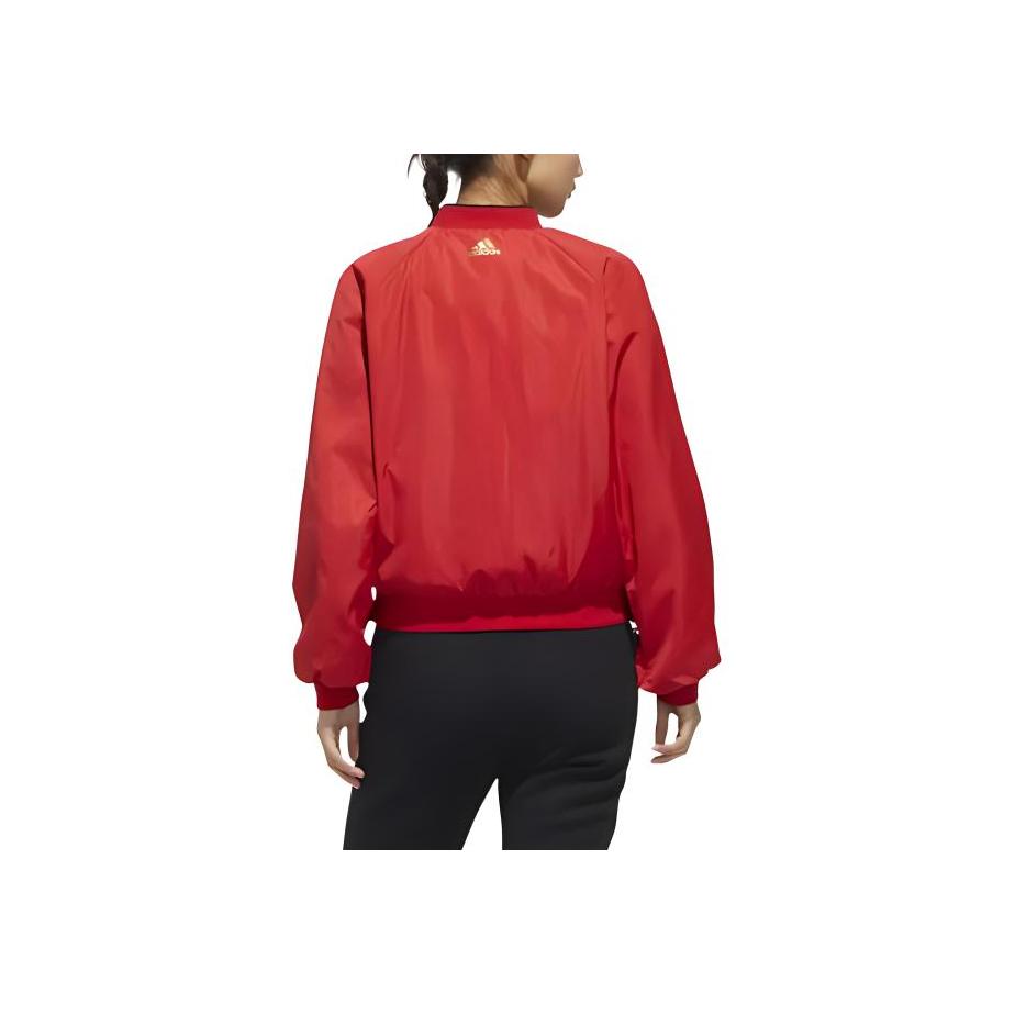 Adidas Тканая куртка CNY на подкладке из шерпа женская верхняя одежда красная FU6236