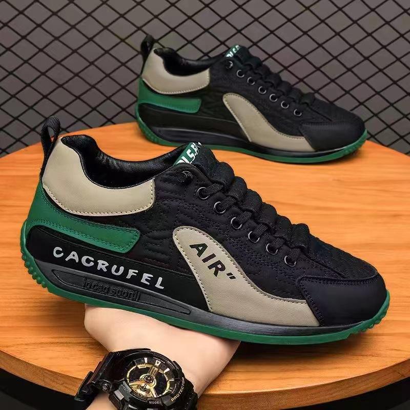 Кроссовки повседневные мужские ретро кроссовки модные кожаные дышащие высокие туфли на плоской платформе