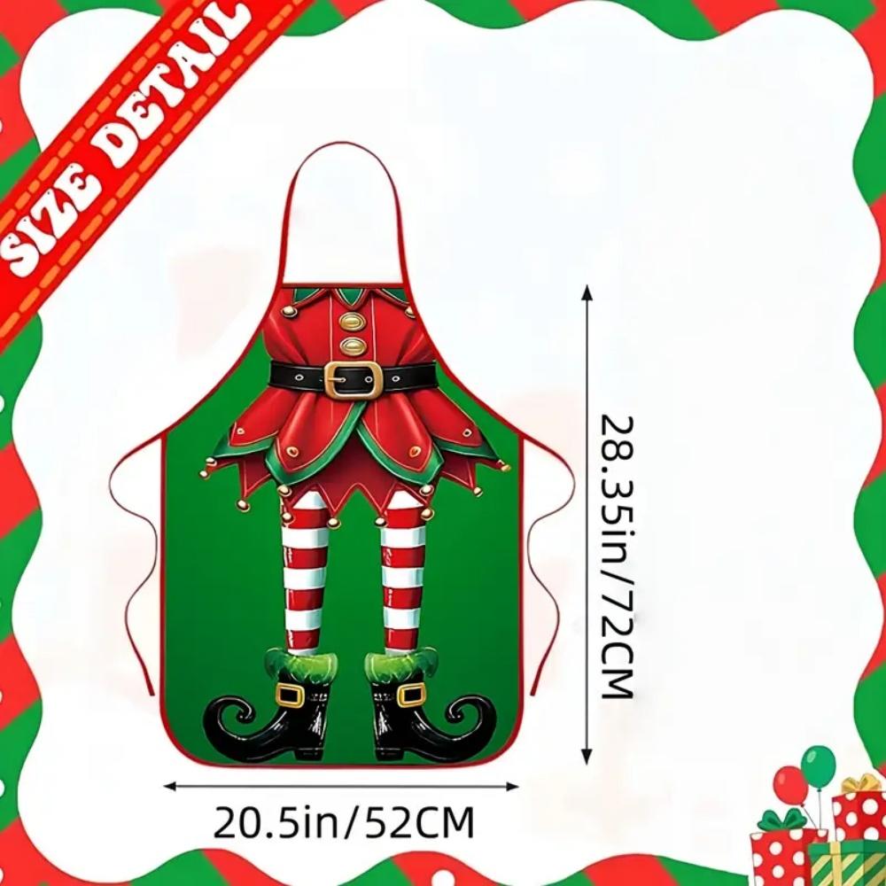 Funny Christmas Apron Santa Claus Xmas Waterproof Oilproof Noel Apron Merry Christmas Decor Feliz Navidad Happy New Year 2026