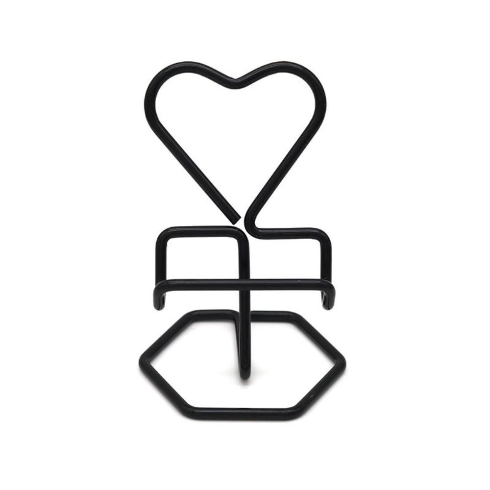 Heart-Shaped Phone Stand Metal Business Card Stand Phone Accessories Phone Holder Watching Video