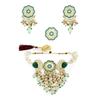 Комплект из бирюзового, синего и зеленого каскадных бусин-ожерелья и кольца для женщин Meena kari