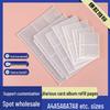 3, 5, 7-Inch Transparent Card Pages: 6-Hole A5 Refillable Binder for Small Cards, Photos, Postcards - A4 Storage Pockets.