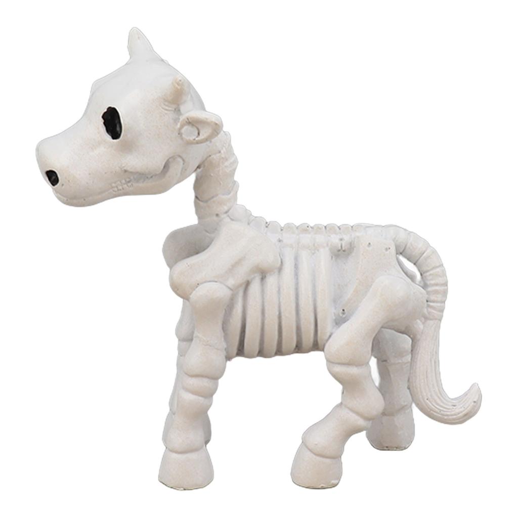 Halloween Cow Skeleton Decoration Innovative Fun Waterproof Resin Cow Skeleton Statue for Outdoor