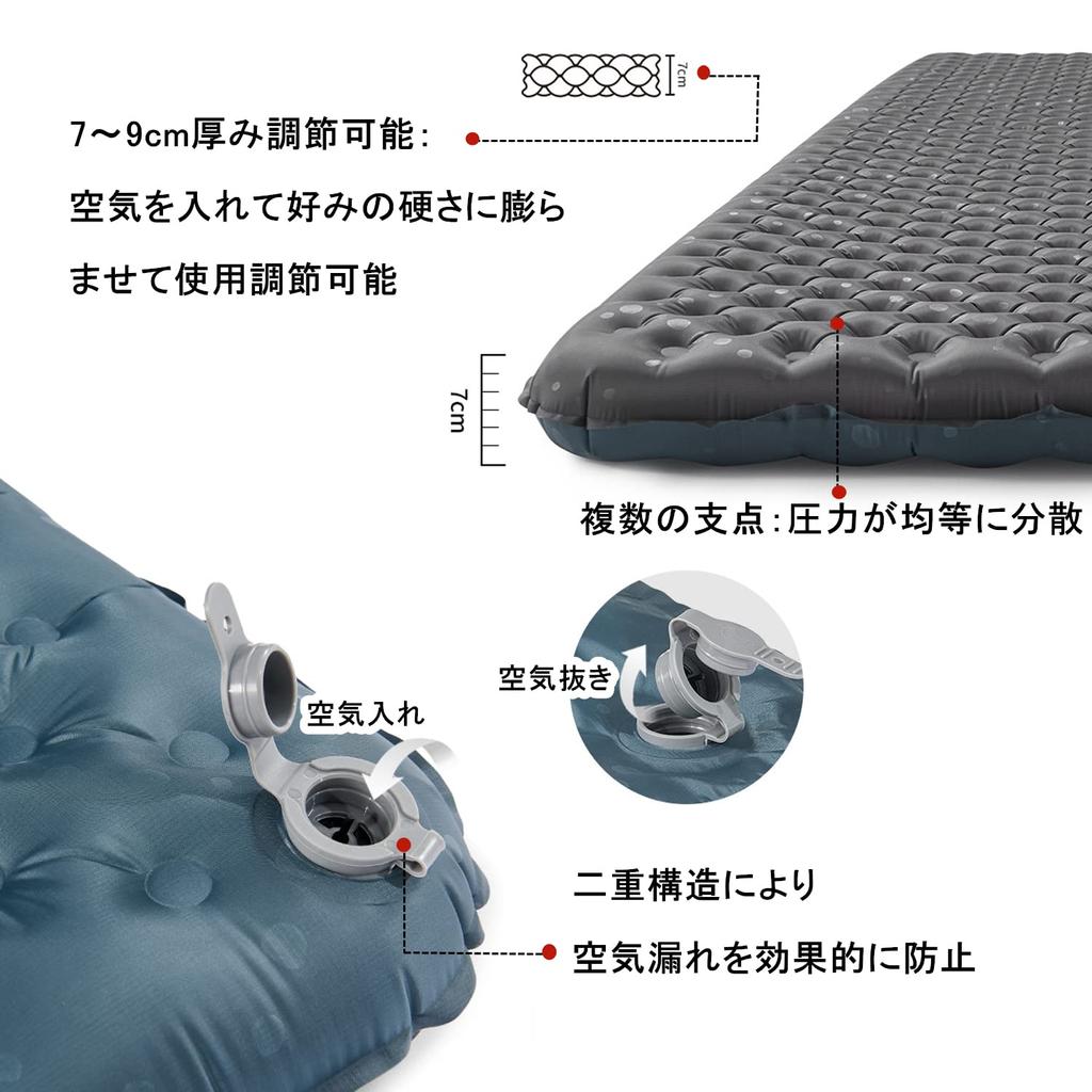 Naturehike Official High R Value Air Mat Надувной Удобный Открытый Толщина 7 см Ультра Легкий Компактный Кемпинговый Скалолазный Надувной Коврик Подключаемый