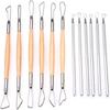 Набор инструментов для лепки из нержавеющей стали 12 шт. Ленточные инструменты DIY Лепка керамики Моделирование