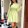 Elegant Evening Gown Long Sleeve Dress Women 2025 Autumn Winter