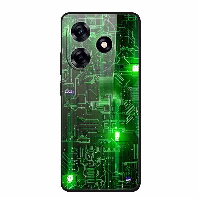 Glass Back Cover For Honor X5c Plus Case Coque Hard Tempered Glass Case For Honor Play 10A X5c Plus Phone Case Cover Soft Bumper