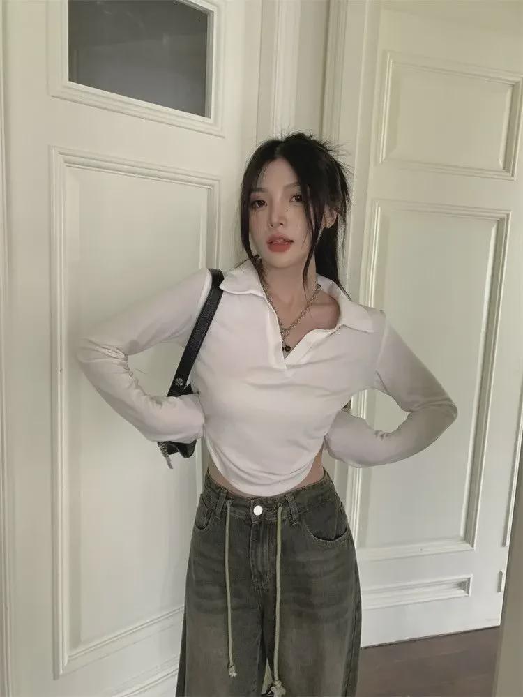 Women's Slim Fit Long-Sleeved T-Shirt: New Spring & Autumn Fashionable Design Shirt