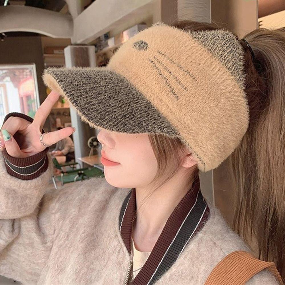 Ветрозащитная плюшевая шапка, холодостойкая бейсболка, модный берет, женская