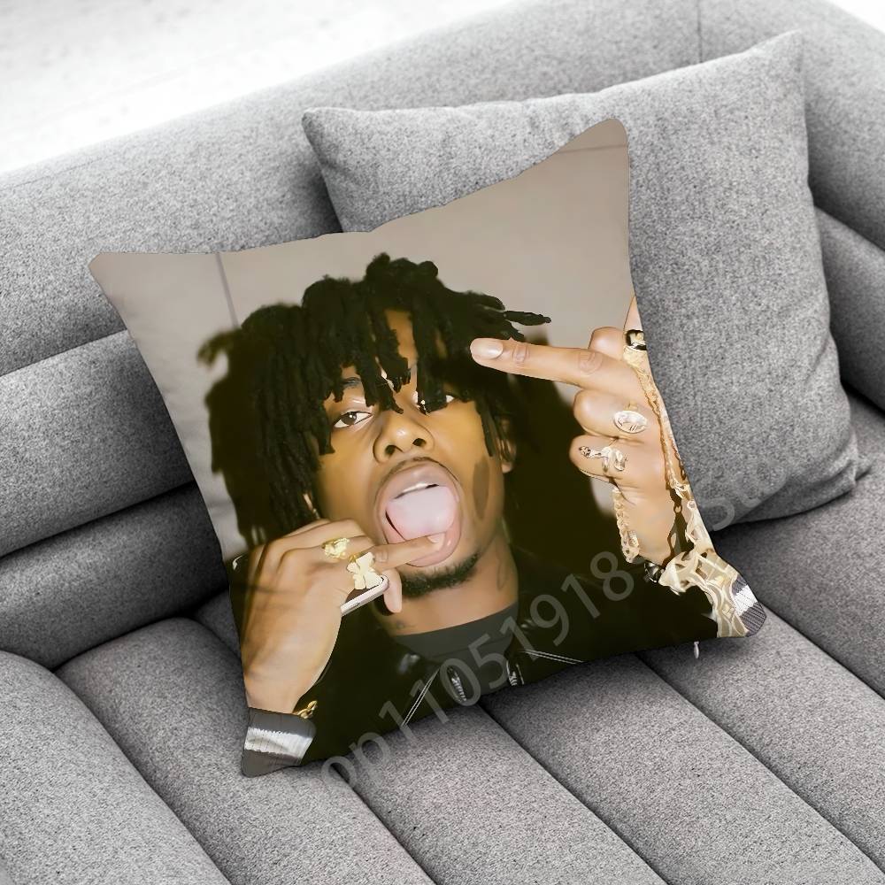 Чехол на декоративную подушку P-Playboi C-Carti Music Whole Lotta Red для подушек 50x50см 40x40см 45x45см 30x30см Квадратный чехол для подушки в спальню