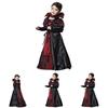 Spooky Witch Cosplay Vampire Maxi Dress With Soft Material For Girls Halloween