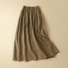 The New Literary Lazy Skirt In Summer Is An A-line Midi Skirt