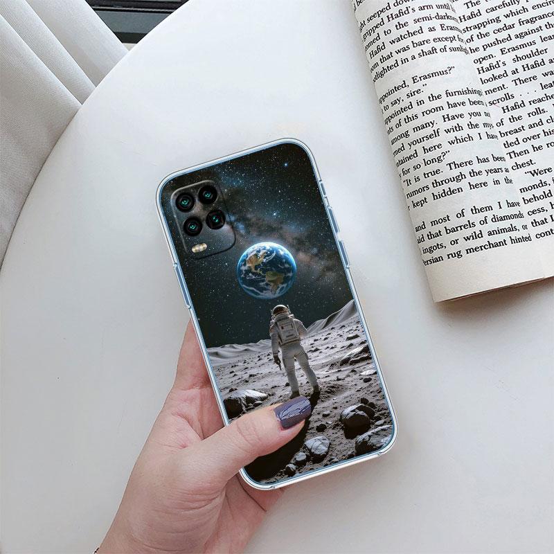 Astronaut Space Alien UFO Transparent Phone Case for Motorola Moto G10 G20 G30 G31 G32 G34 G35 G41 G42 G50 G51 G52 G55 G60 G60S