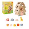 Children's Wooden Tree Wisdom House Educational Matching Block For Boys And Girls Aged Three Years And Up