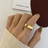 Metal Geometric Opening Square Open Rings Jewelry Accessories Square Zinc Zinc Alloy Ring Square Ring  Girls