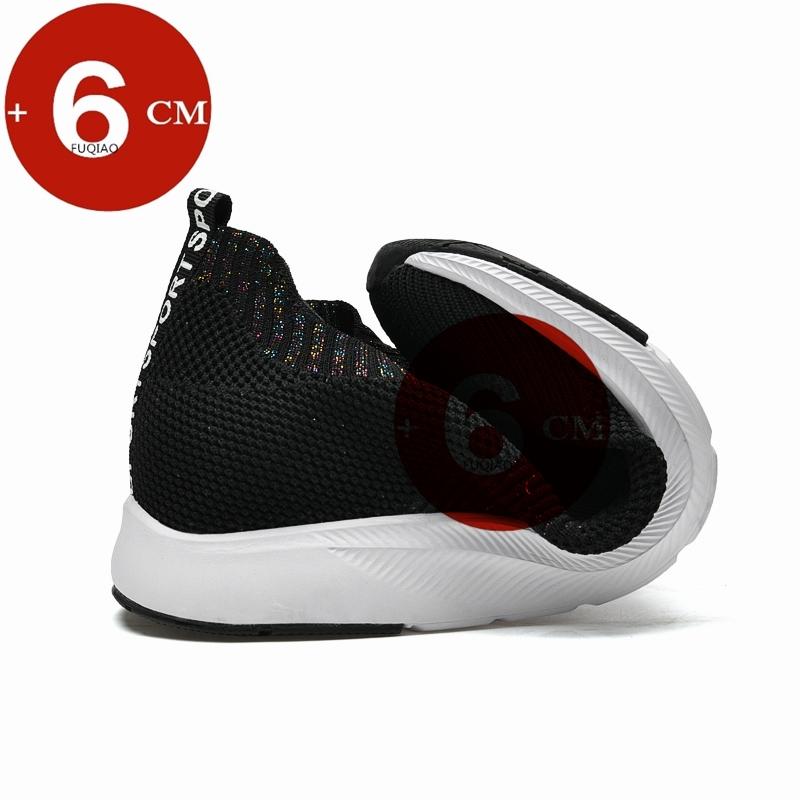 Лоферы мужские туфли для увеличения роста, массивные кроссовки с сеткой, белые, удобные, дышащие, увеличивающие рост, стелька, 6 см, высокий каблук, спортивные