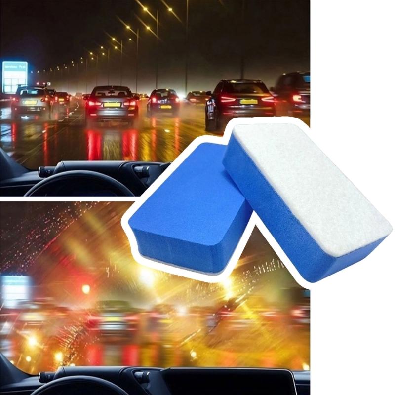 Инструменты для удаления масляной пыли Автомобильные Стекла Масляная Пленка Очищающая Губка Аксессуары для Чистки Щетка для Лобового Стекла Дворники Полировочные Губки