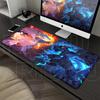 Pokemon Zekrom Reshiram Mouse Pad Anime Gaming Large Playmat Laptop Gamer PC Keyboard Accessorie HD printing LockEdge Rubber Rug