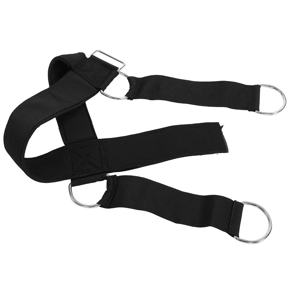 Nylon Head Weight Lifting Harness Neck Strap Strength Fitness Exercise Belt Gym Belt