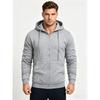 Men's Hoodie, Spring and Autumn Fashion Zipper Cardigan, Men's Solid Color Zipper Cardigan, Hooded Sweatshirt Jacket
