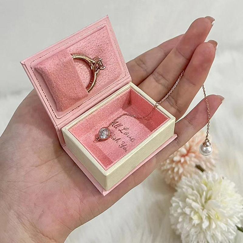 Маленькая книга футляр для ювелирных изделий ретро креативная принцесса кольцо и ожерелье подарочная коробка упаковка для малого бизнеса