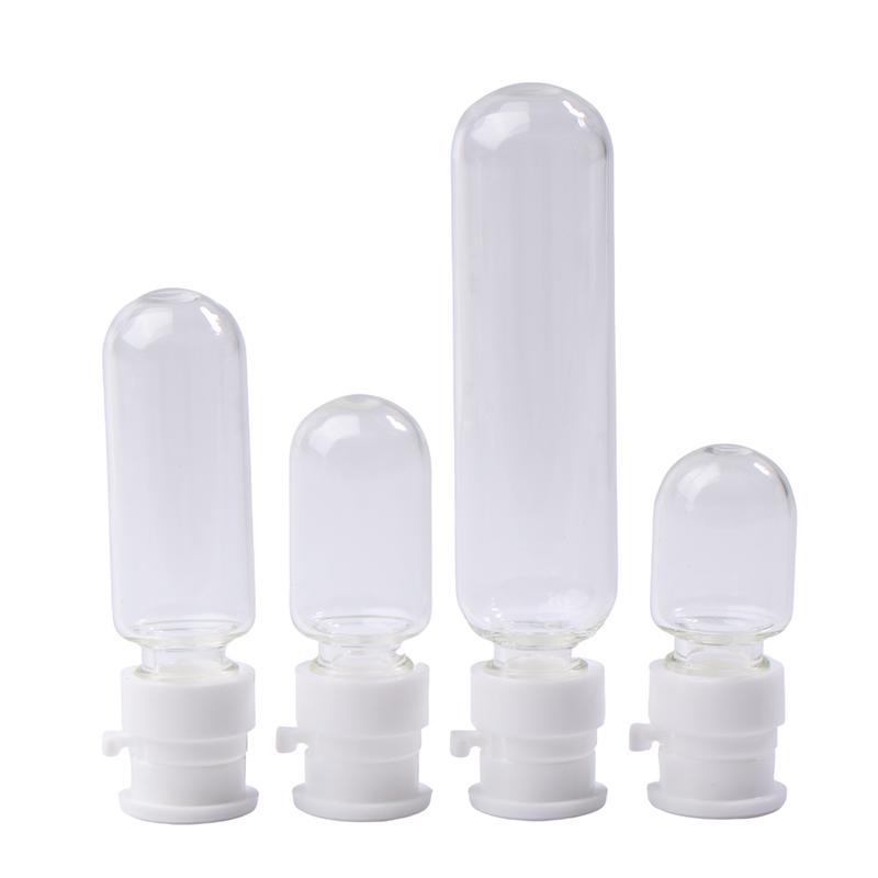 5Pcs 2/3/5/10Ml Mini Refillable Bottle Transparent With Cap Empty Sample Vial Powder Solid Storage Essential Oil Bottle