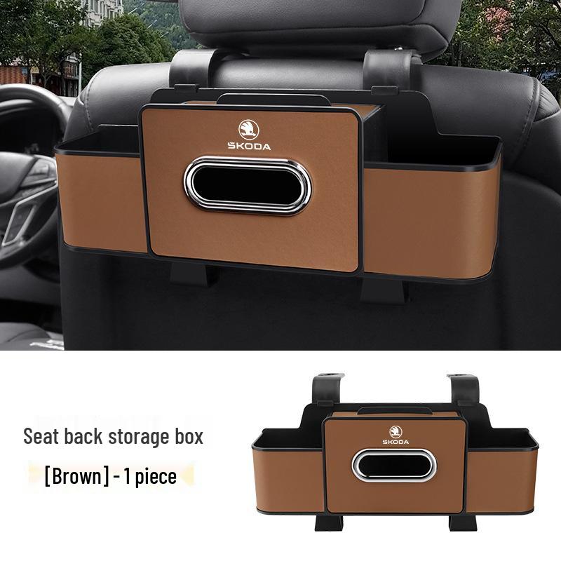 Skoda Rear Seat Storage & Cup Holder for Octavia, Superb, Rapid, Kamiq