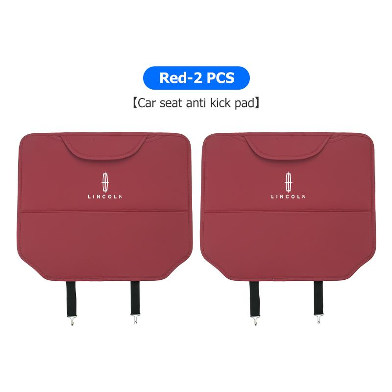 Car Anti Kick Pad Storage Pocket Seat Back Protector Kick Mat For Lincoln Navigator MKZ MKX MKC MKT Continental Nautilus 6tsde